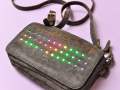 LED leather bag platoon kunsthalle front colours