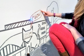 Dortmunder U, moving people ausstellung, detail cat