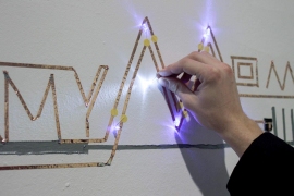 Dortmunder U, moving people ausstellung, putting up the installation