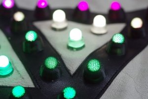 LED jacket david 3d printable caps lights on