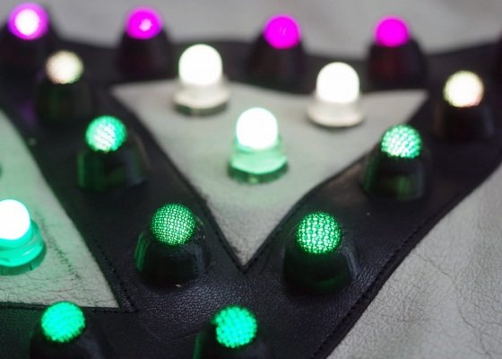 LED jacket david 3d printable caps lights on