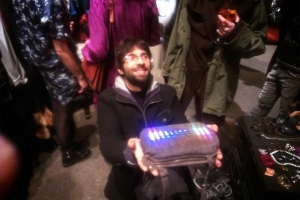 LED leather bag platoon kunsthalle Marcello Dato