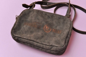 LED leather bag platoon kunsthalle back laser engrave