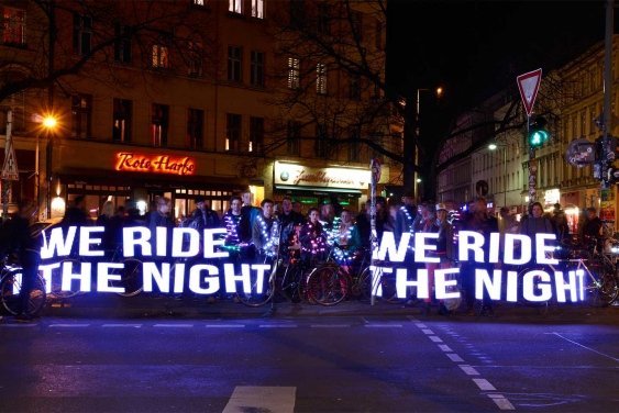 Night Ride Trafo Stick Pixel Painting We ride the night