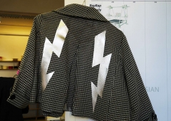 LED Jacket workshop Fab Lab Berlin flash dress by lisa