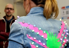 LED Jacket workshop Fab Lab Berlin yuki