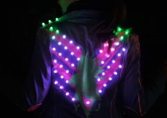 LED Jacket workshop Fab Lab Berlin yuki glowing